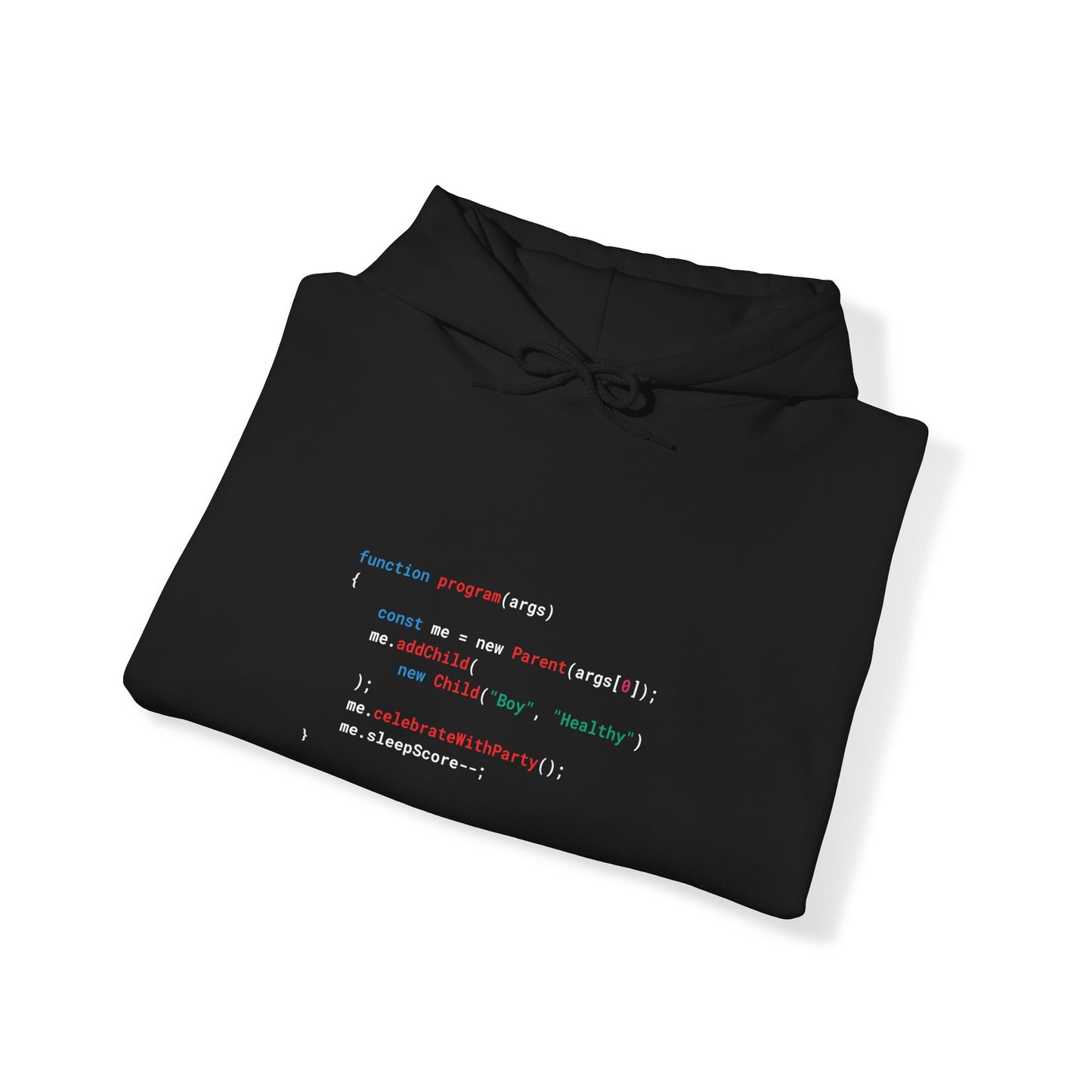Birth Announcement - Boy - JavaScript - Hooded Sweatshirt