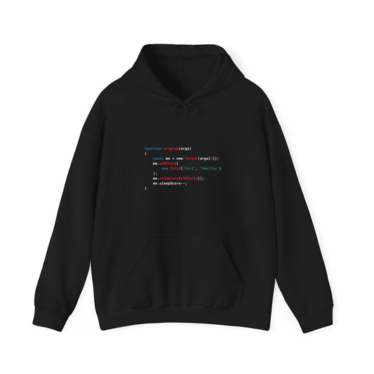 Birth Announcement - Girl - JavaScript - Hooded Sweatshirt